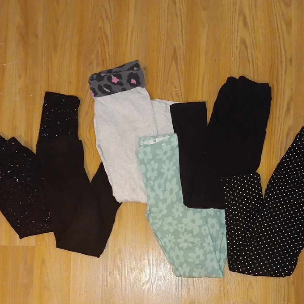 Circo Kids Leggings Set - Black, Gray, Mint, Patterned